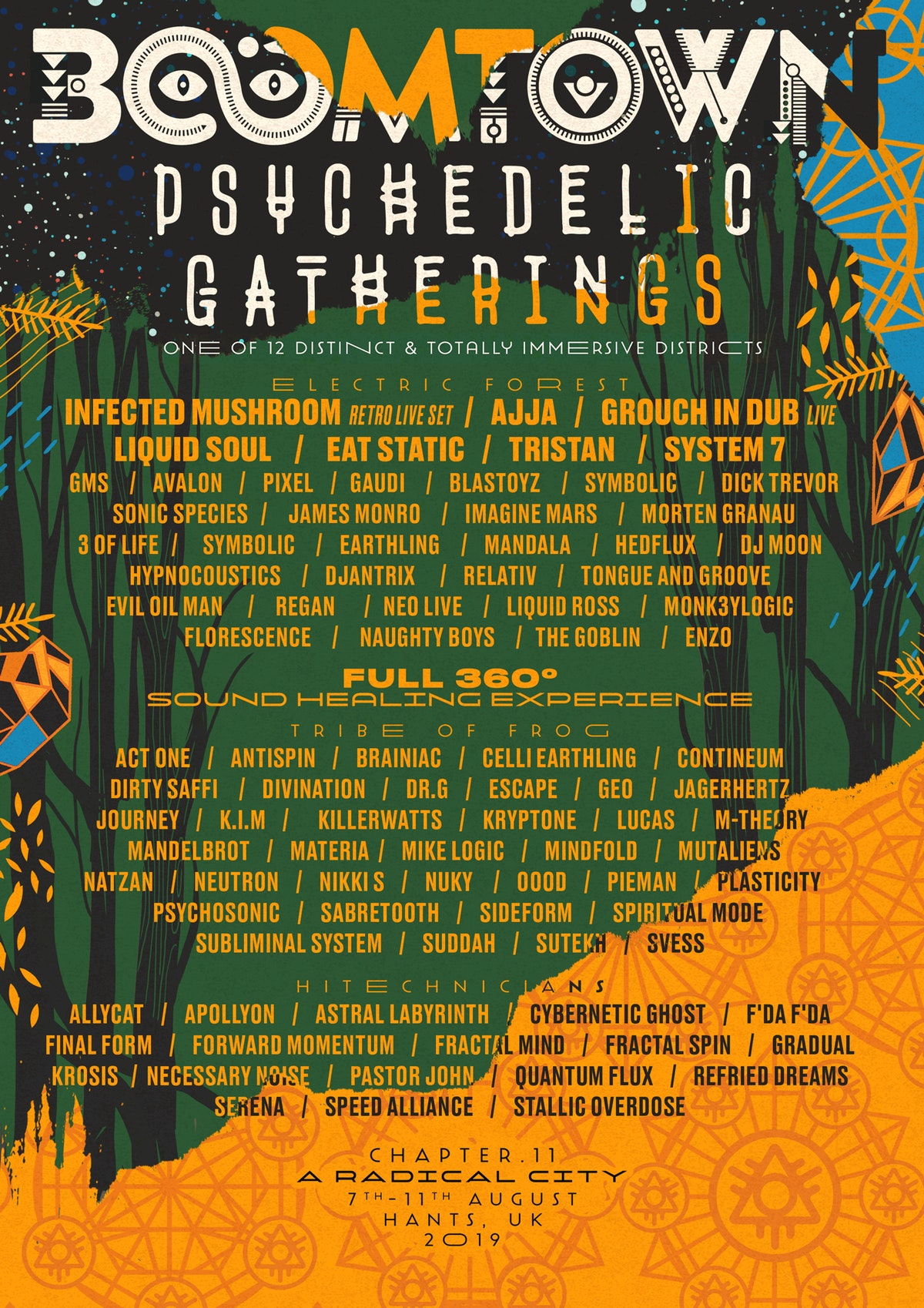  BOOMTOWN 2019 reveals psychedelic LINEUP + NEW STAGES!