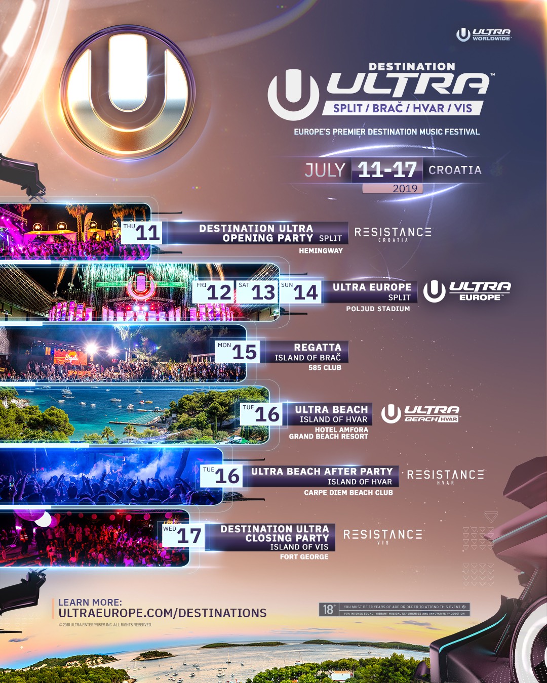 ULTRA EUROPE 2019 dates!