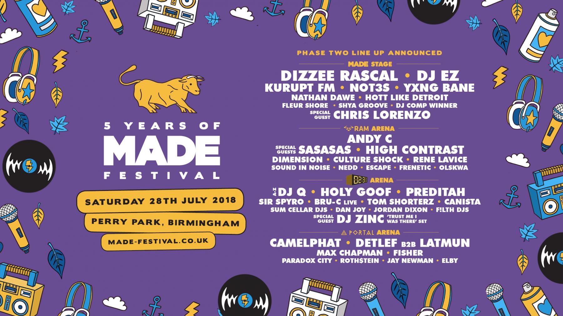 Made Festival 2018 Second Line Up