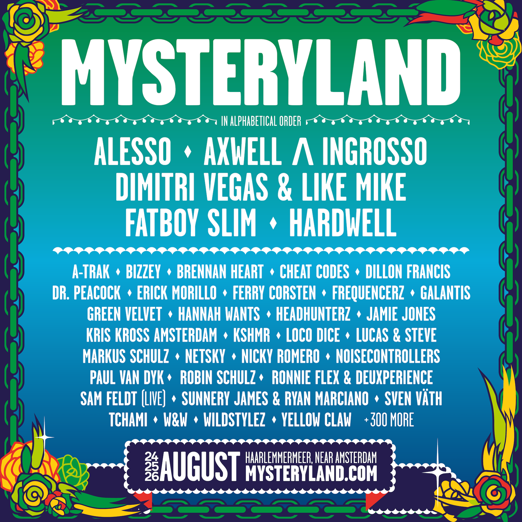 Mysteryland 2018 Line-up