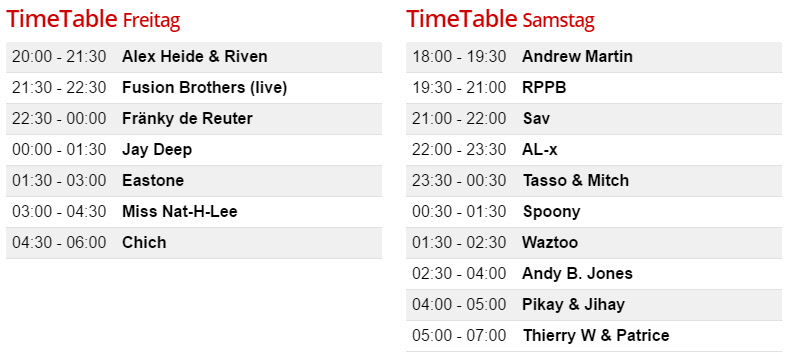 Timetable E-Lake