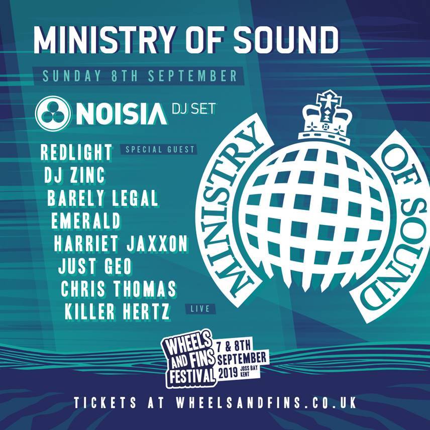 Massive MINISTRY OF SOUND Takeover confirmed for WHEELS AND FINS FESTIVAL 2019!